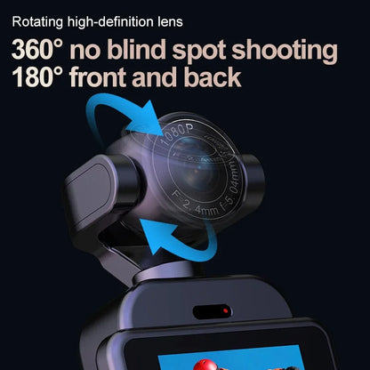 Handheld 360 ° Panoramic Shooting Sports Camera Hanging On The Chest Anti Shake Wifi Transmission Cycling 4K HD Recorder 2026