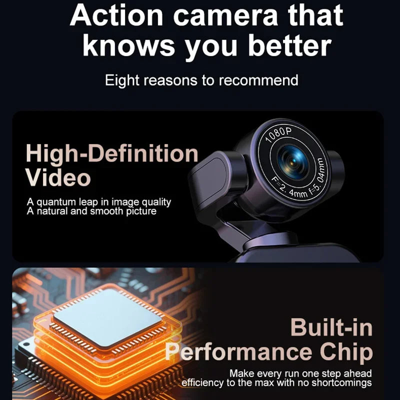 Handheld 360 ° Panoramic Shooting Sports Camera Hanging On The Chest Anti Shake Wifi Transmission Cycling 4K HD Recorder 2026